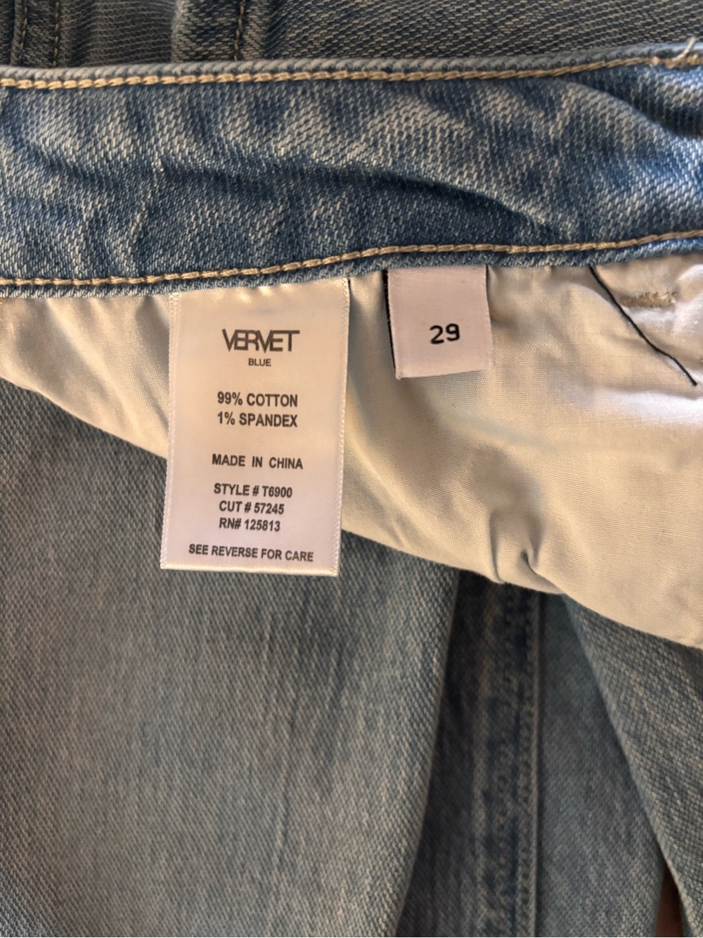 Vervet High Rise Light Wash Wide-Leg Women's Jeans - Picture 4 of 6